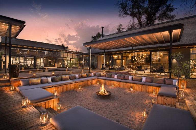 Lion Sands River Lodge 2 Guest Fire Pit Area