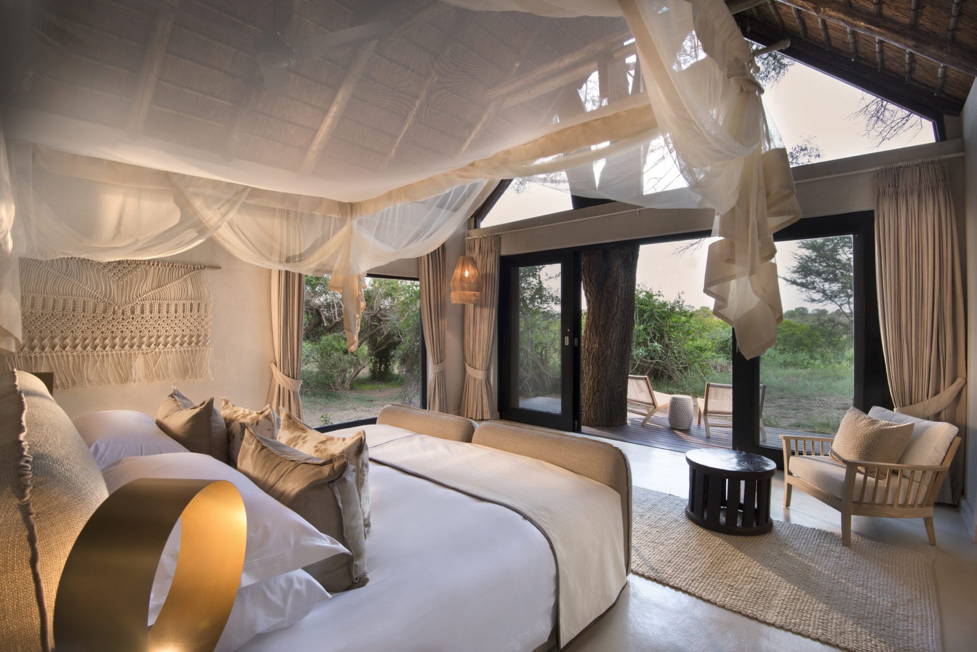Lion Sands River Lodge 3 Superior Luxury Suite Bedroom Views
